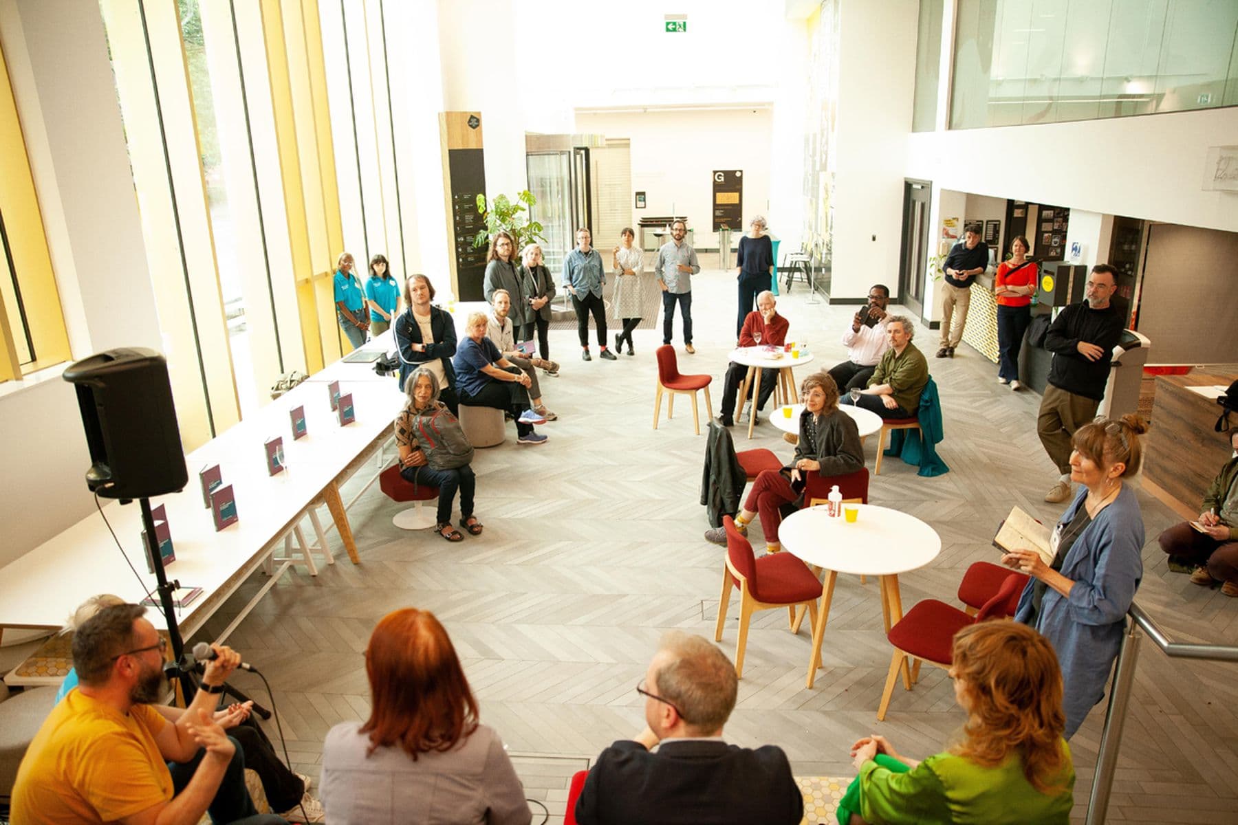 Photograph taken by Memory Potifa from the book launch at Leeds Arts University on 30 June 2023 for: Broadhead, S. (Ed.). (2022). The Industrialisation of Arts Education. Palgrave Macmillan. This book comprises the responses of a group of multi-disciplinary writers/researchers/practitioners to the proposition that arts education in the twenty first century has become industrialised.